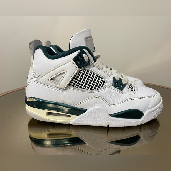 Air Jordan 4 Retro White/Oxidized Green Size 4.5Y